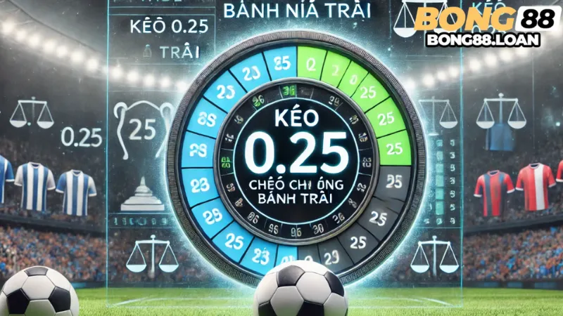 Kèo 0.25 (Kèo chấp đồng banh nửa trái) là gì?