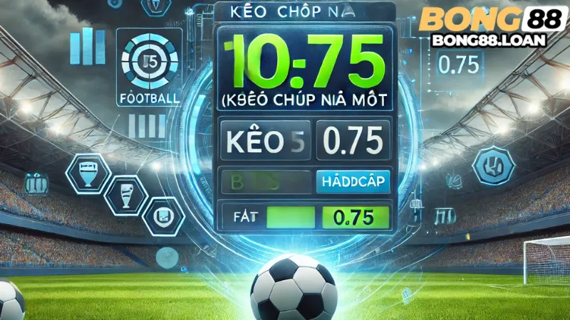 Lưu ý khi đặt cược kèo 0.75 tại Bong88